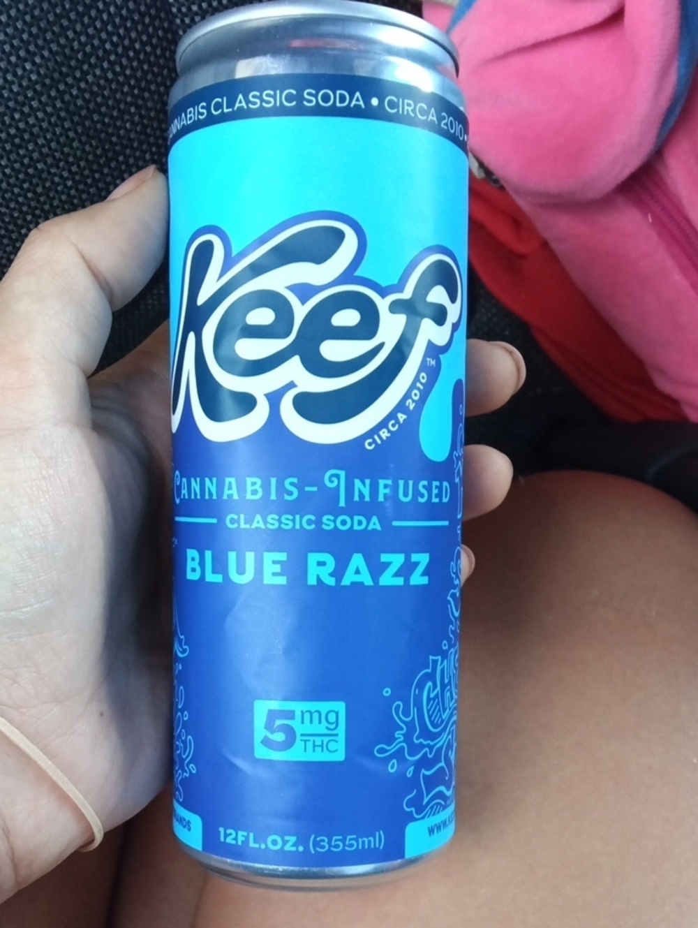 Blue Razz Cannabis-Infused Soda - Blue